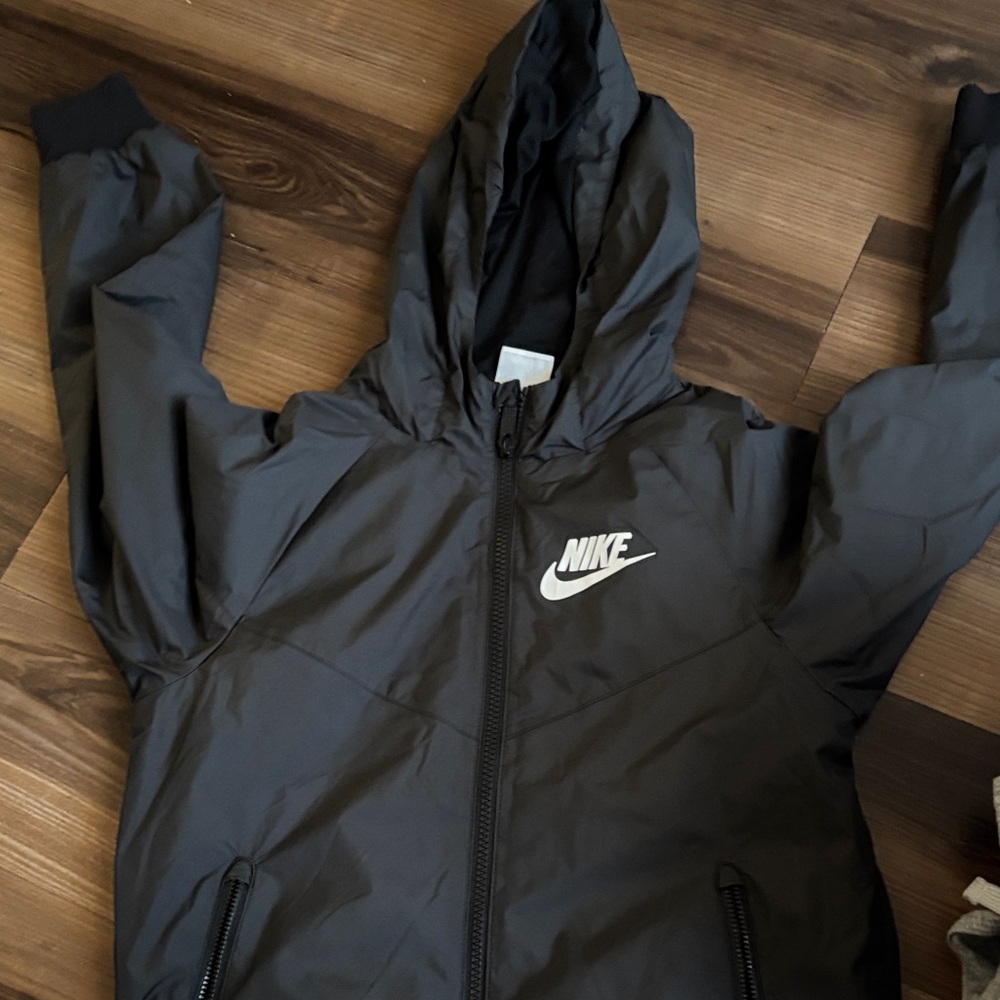 Nike Charcoal Hooded Windbreaker